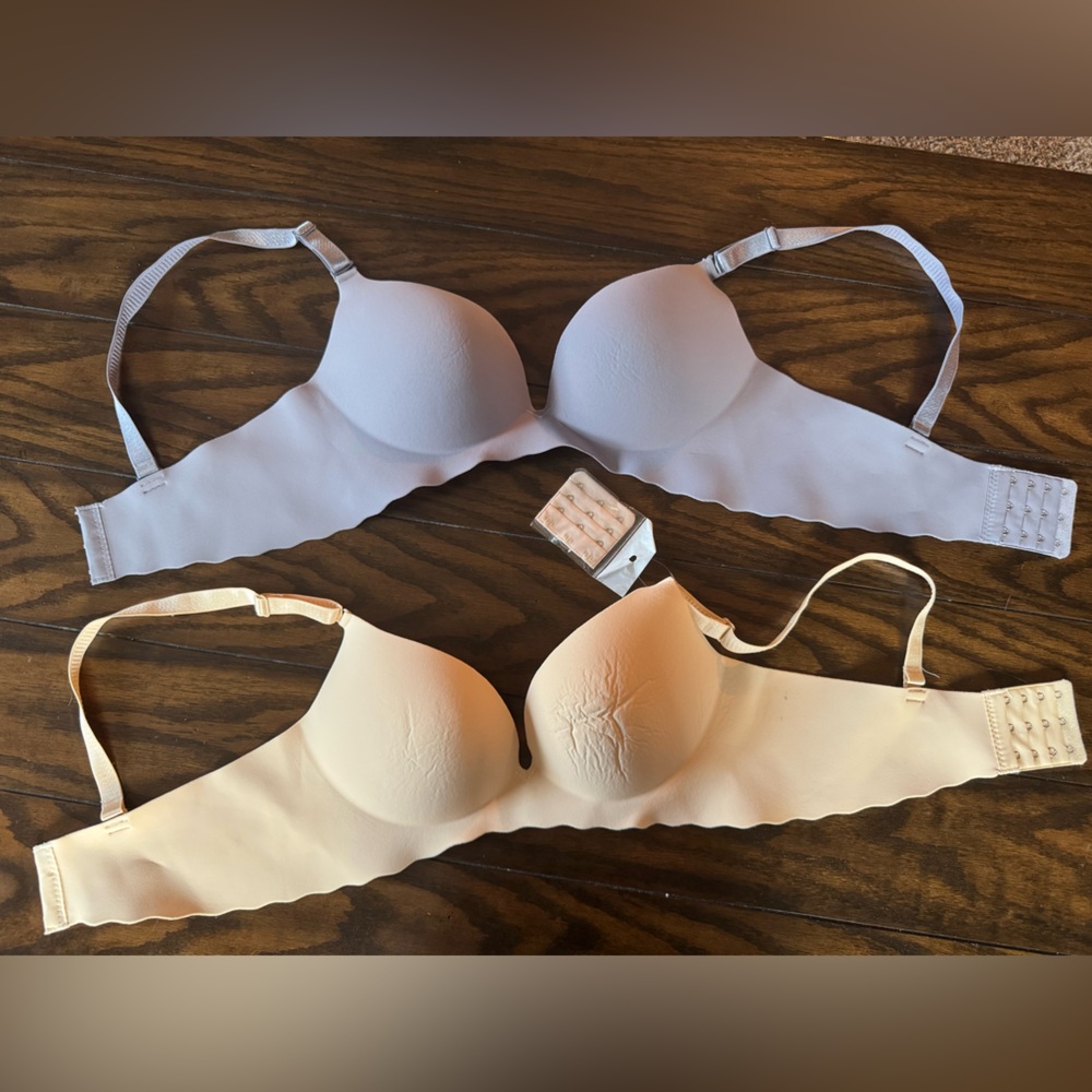 Wire free Push up Bra Set, 34C